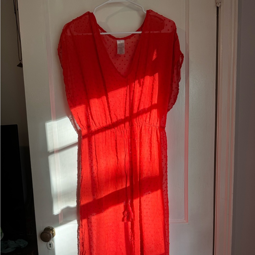 Sheer beach coverup